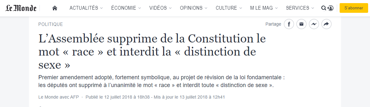 Ce qu en dit le politique