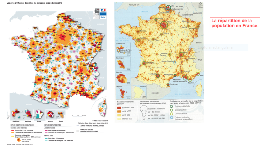 Repartition de la pop